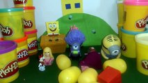 Peppa pig surprise eggs Despicable me play doh minions spongebob BArbie [NEW]
