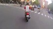 Voleur de scooter vs policier