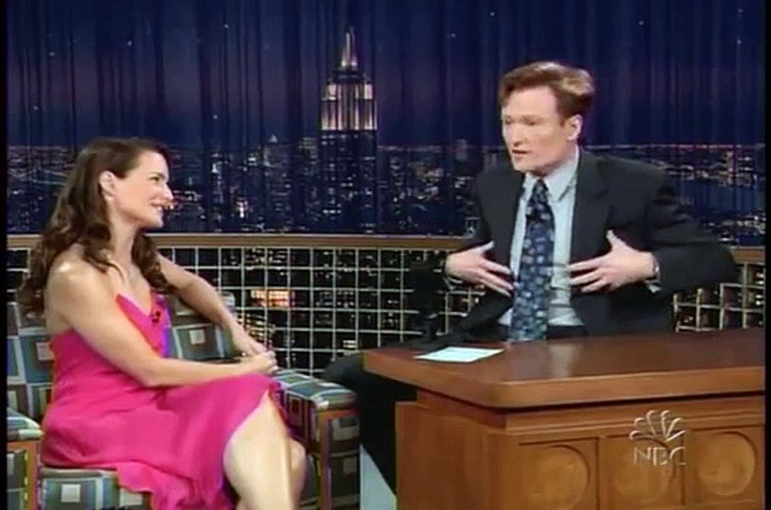 Kristin Davis with Conan O'Brien (10-26-2004)