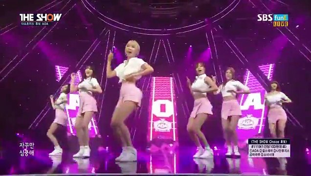 150714 AOA (에이오에이) - Heart Attack (심쿵해) @ THE SHOW