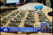 2 detenidos y cerca de 900 dosis de droga decomisada, dejaron dos operativos antinarcóticos en Guayaquil y Durán