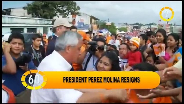 In 60 Seconds: President Perez Molina resigns