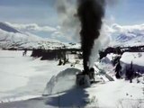 Plowing Snow, With Three Trains