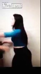 Girl punches other girl in the face HARD
