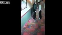 Dude Gets Knocked Out By Security Guard