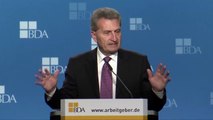 Günther H. Oettinger auf dem Deutschen Arbeitgebertag 2014