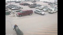 92 Year old crashes into 9 cars in Parking Lot