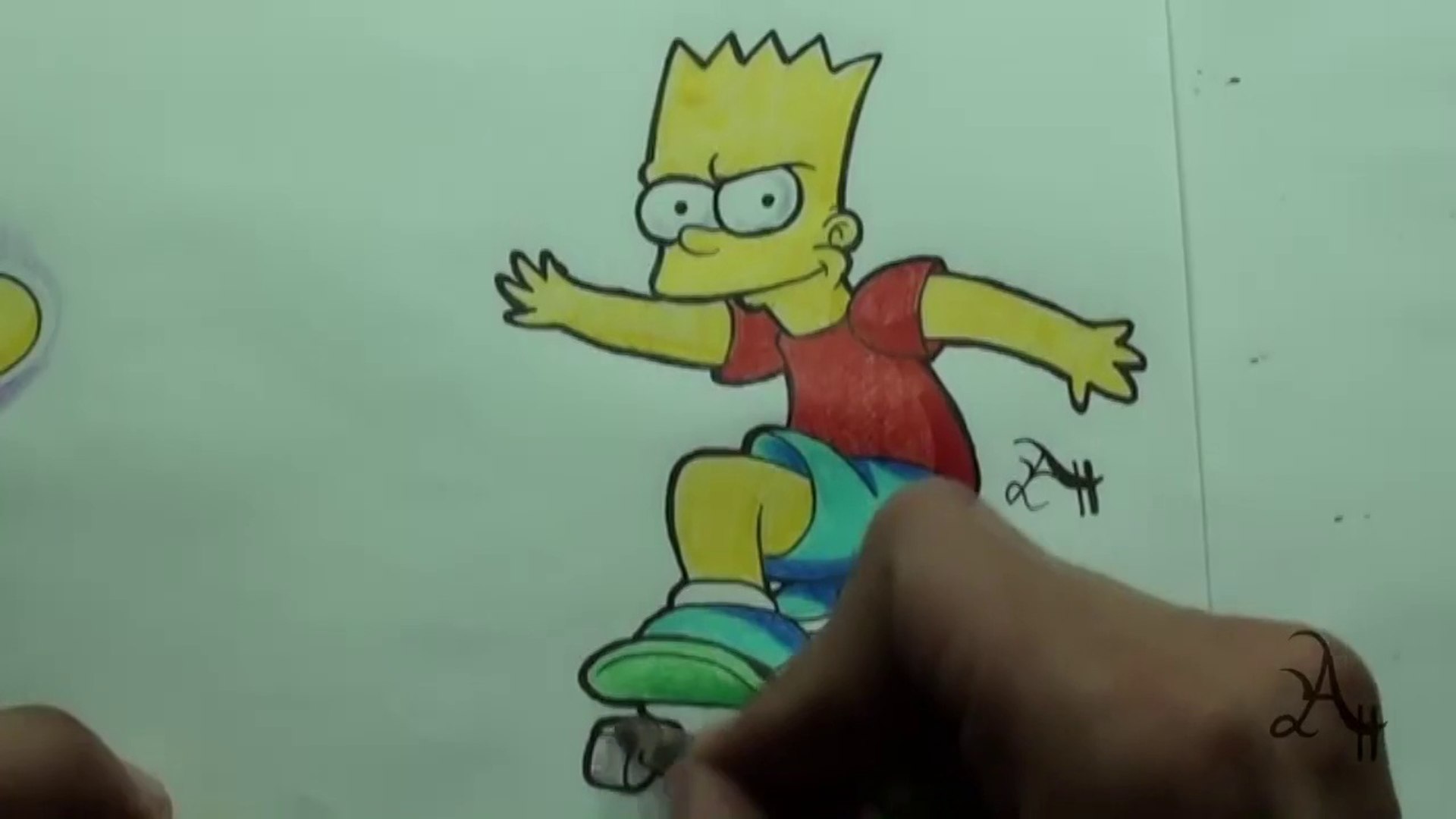 Como Dibujar a Bart Simpson / How to draw Bart The Simpsons · ANIMADOS -  video Dailymotion