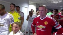 Swansea mascot hilarious reaction when Man United captain Wayne Rooney joins him