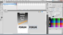 Flash Web Design Tutorial Flash CS5 Beginner   Create a Banner Ad   Part 3