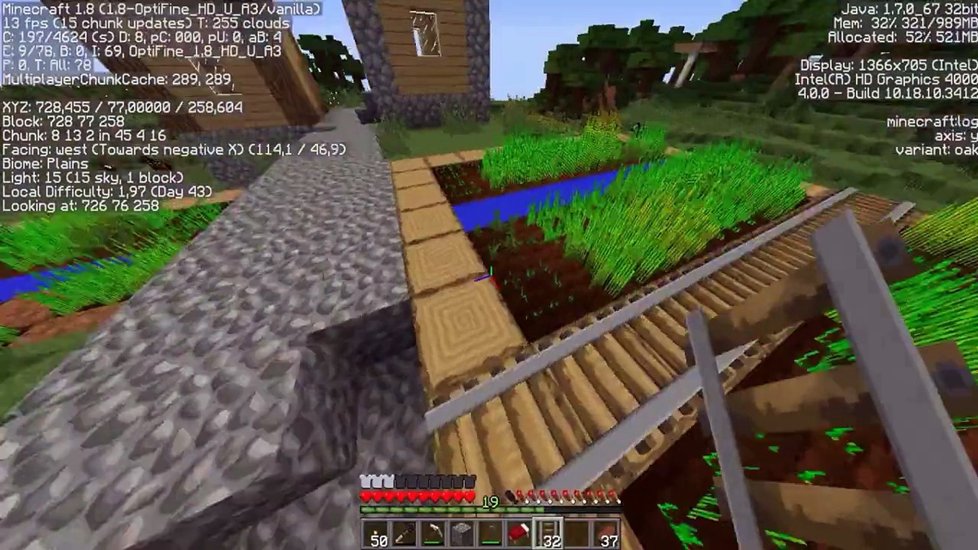 Minecraft Survival 3 Villagers Minecraft 1 8 Video Dailymotion
