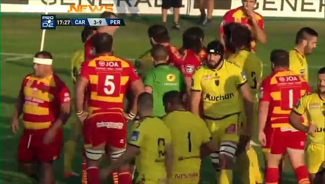 Enorme bagarre générale entre Carcassonne et Perpignan