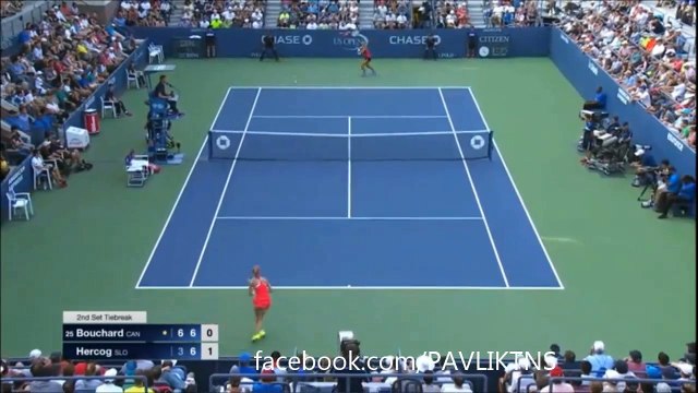 Eugenie Bouchard vs Polona Hercog Highlights ᴴᴰ US OPEN 2015