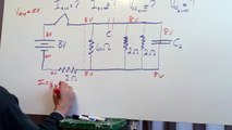 RC Circuit Hard HW Problem - 4 resistors 2 capacitors