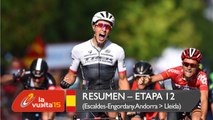 Resumen - Etapa 12 (Escaldes-Engordany. Andorra / Lleida) - La Vuelta a España 2015