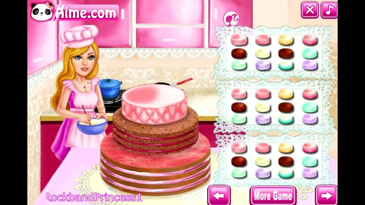 Cake For Barbie Game   Barbie Cake Decorating Games   Cooking Games