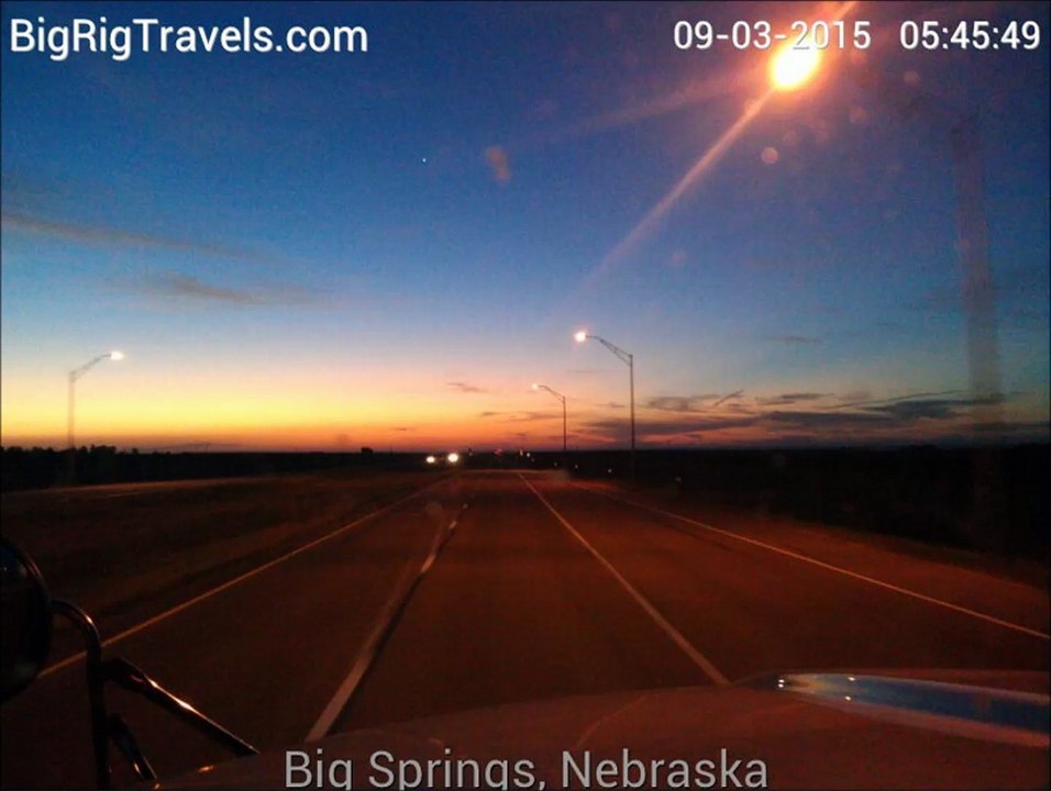 18 BigRigSteve morning drive in Nebraska on 03/09/2015
