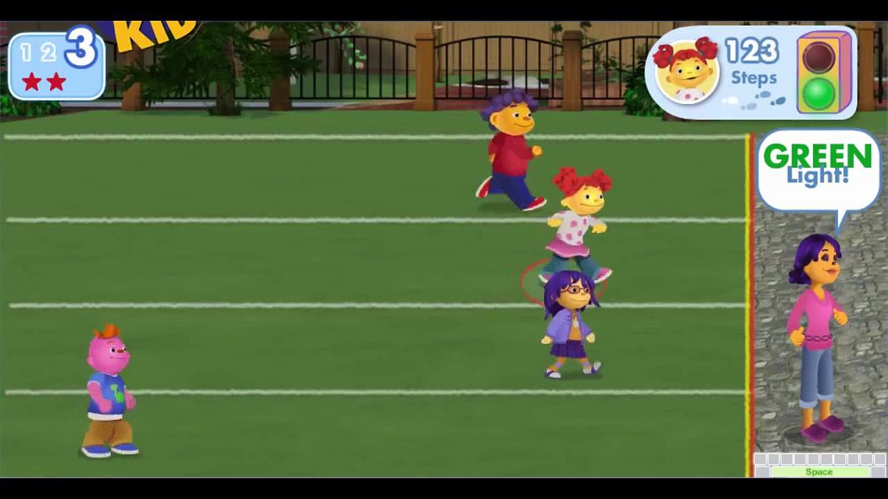 Sid The Science Kid Red Light Green Light Cartoon Animation PBS Kids Game Play Walkthrough