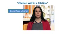 How to Reference a Citation Within a Citation in APA Style