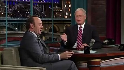 Kevin Spacey Tweets with Dave Letterman (HD!)