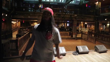 Waka Flocka Flame goofs around during pre-show