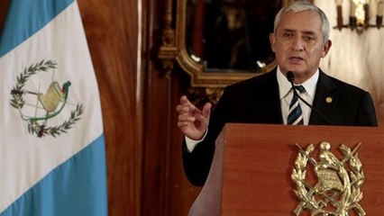 Dimite el presidente de Guatemala por corrupción