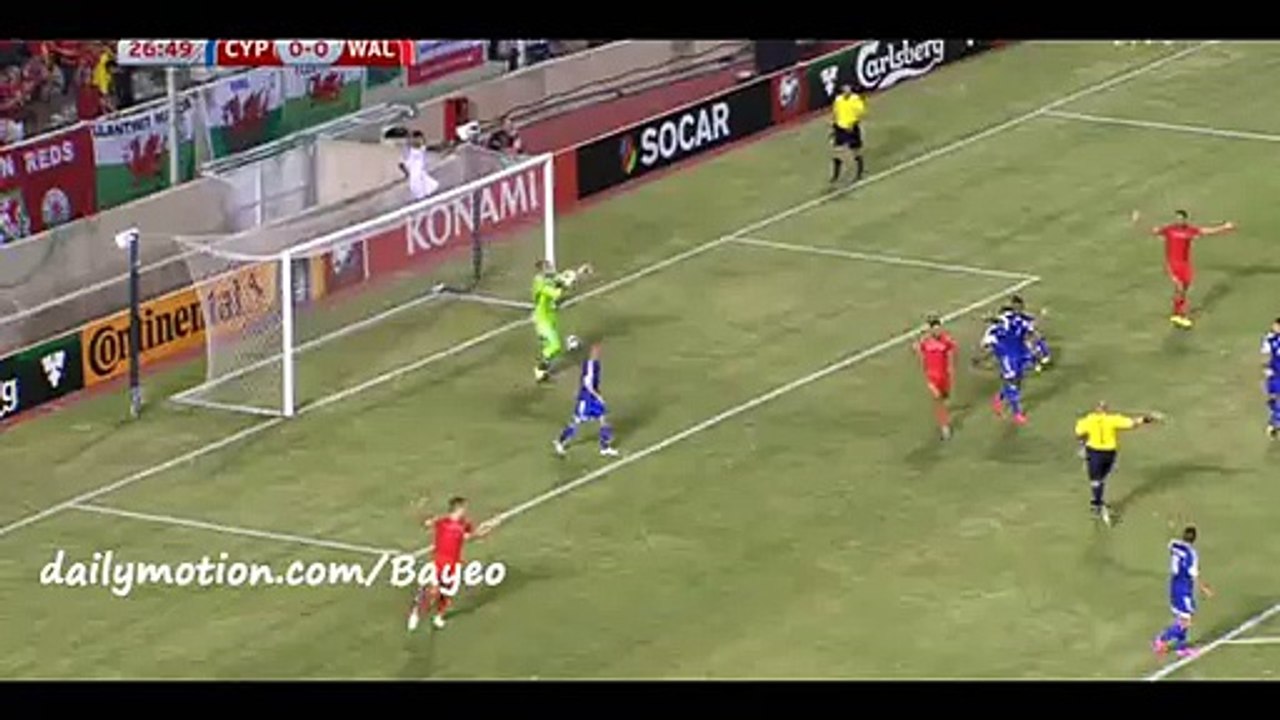 Disallowed Goal - Cyprus 0-0 Wales - 03-09-2015 Euro - Qualification