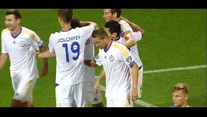 Goal Logvinenko - Czech Republic 0-1 Kazakhstan - 03-09-2015 Euro - Qualification