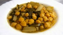 GARBANZOS CON ACELGAS - Recetas de comidas saludables nutritivas y faciles de hacer