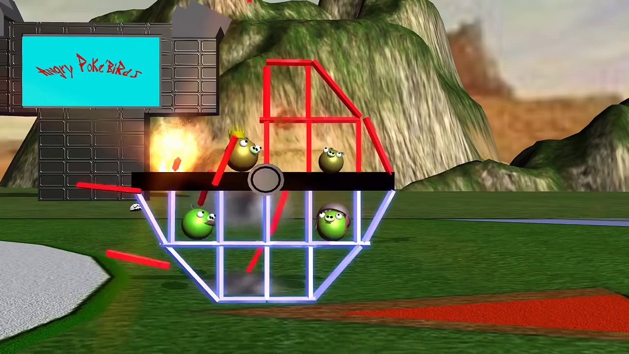 POKEMON starring Angry Birds ♫ 3D animated game mashup spoof ☺ FunVideoTV - Style ;-))