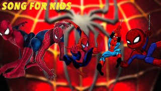 Spiderman Cartoon Finger Family Nursery Rhymes ★ Spiderman Theme Song for Children