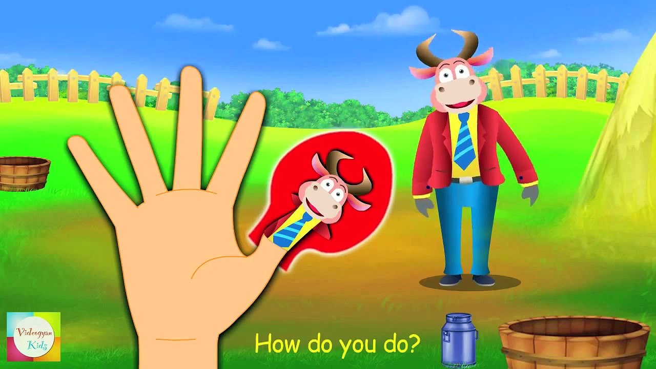 Cow Finger Family Finger Family Rhymes For Children