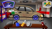 Cartoon repair machines   Car wash   Beige machine for children   Brown car for kids