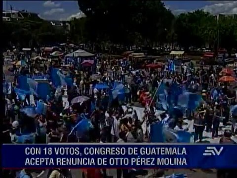 Congreso acepta renuncia del presidente de Guatemala