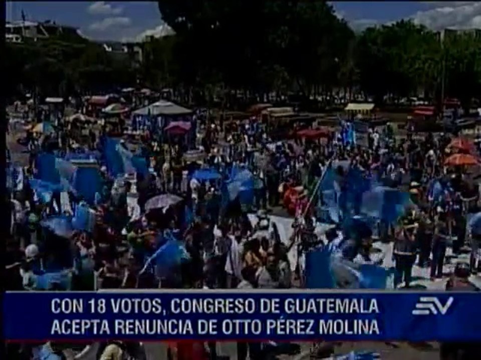 Congreso acepta renuncia del presidente de Guatemala