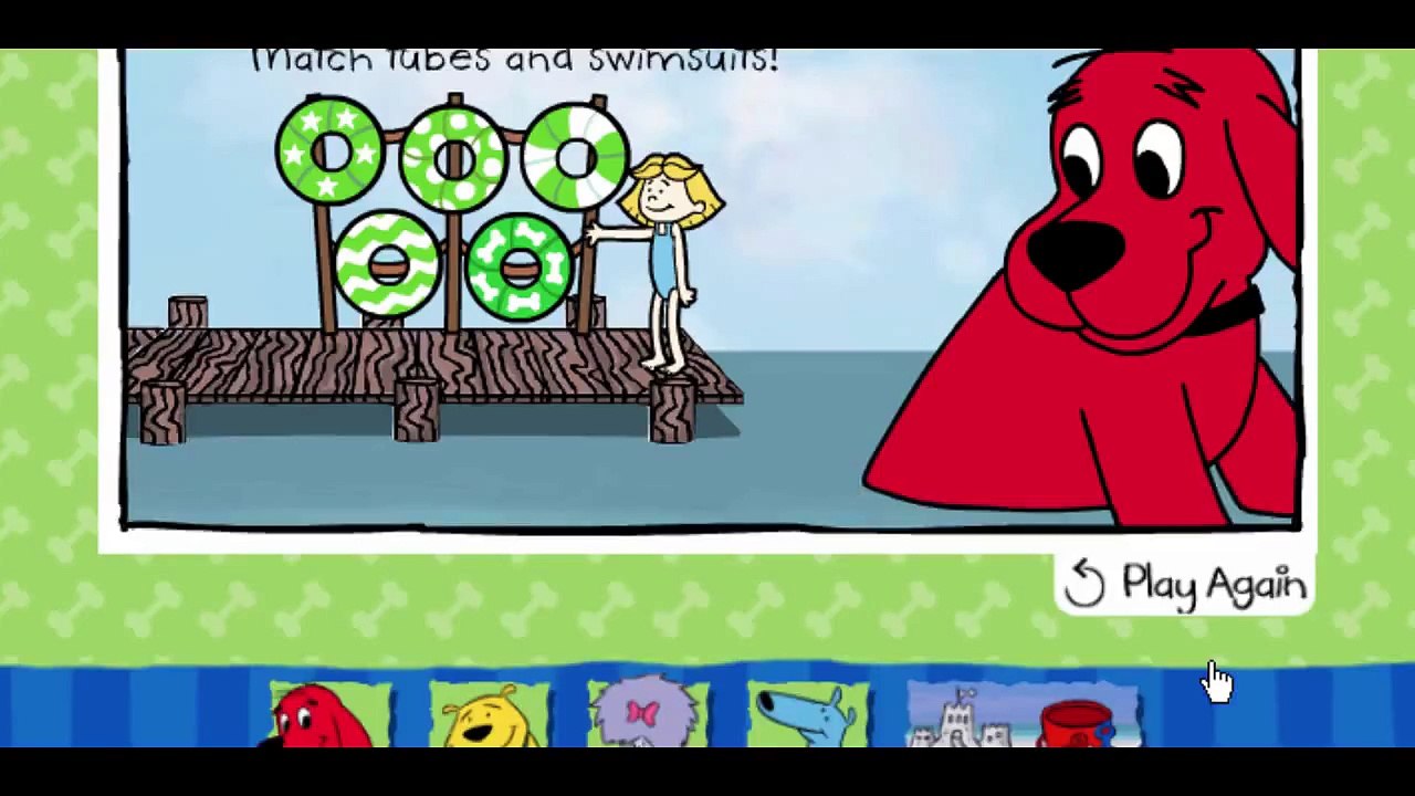 Clifford The Big Red Dog Clifford's Slide Cartoon Animation PBS Kids Game Play Walkthrough