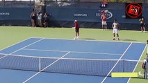 Novak Djokovic US Open 2015 practice Funny moments