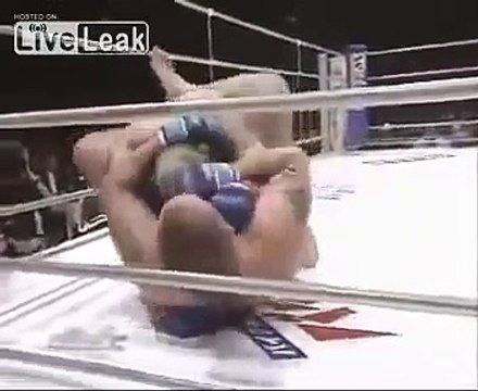Russian fighter kicks ass and destroys big Nazi skinhead