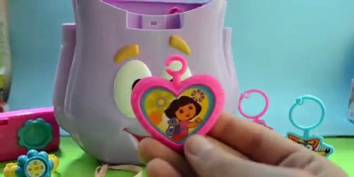 Dora la Exploradora: Mochila con Sorpresas !!! Huevos Kinder Sorpresa en Español - Juguetes de Dora