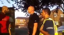 Lancashire Police Officer and PCSO dealing with hostile group