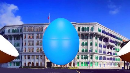 Wheels On The Bus | POLICE Family | Nursery Rhyme - Song for Children | Animated Surprise Eggs