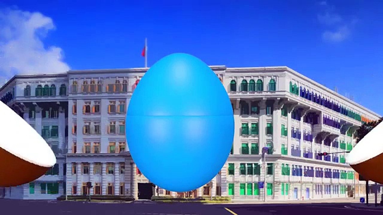 Wheels On The Bus | POLICE Family | Nursery Rhyme - Song for Children | Animated Surprise Eggs