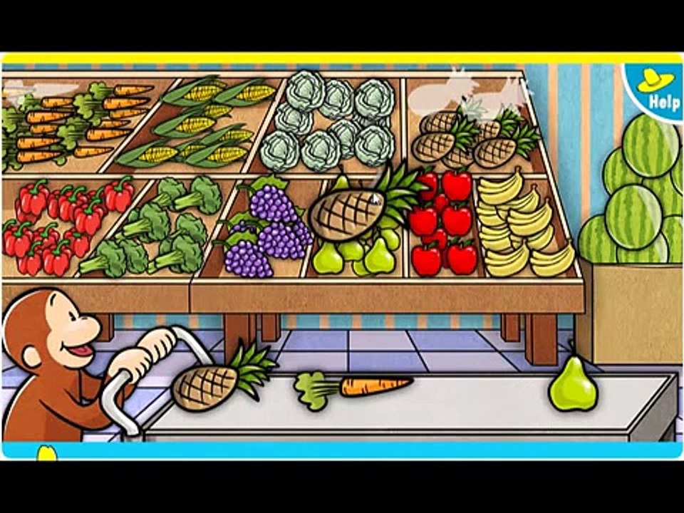 Curious George Full Episodes Educational Cartoon Game [HD] Curious George Supermarket Mixu