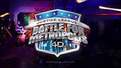 Six Flags Great America - New 2016 Justice League Battle For Metropolis