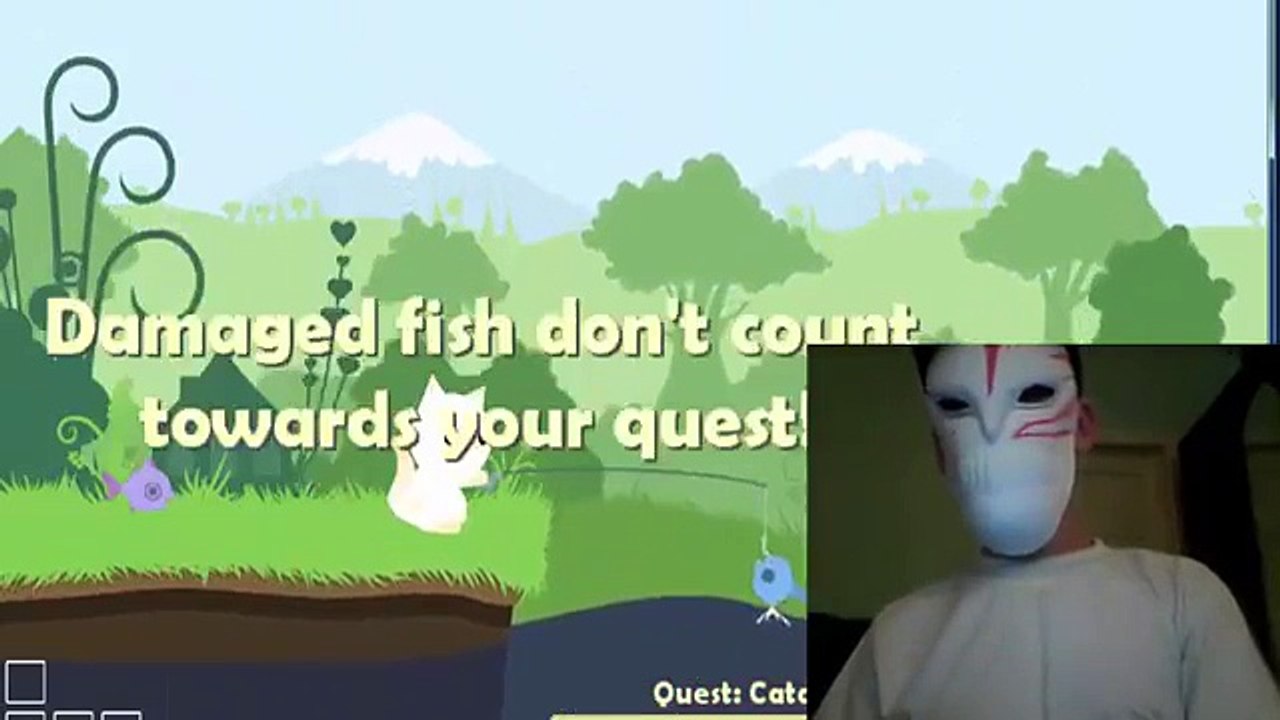 Uczę się zarzucać wędkę (cat goes fishing #1)
