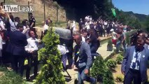 Serbian PM assaulted by Bosnian moslims