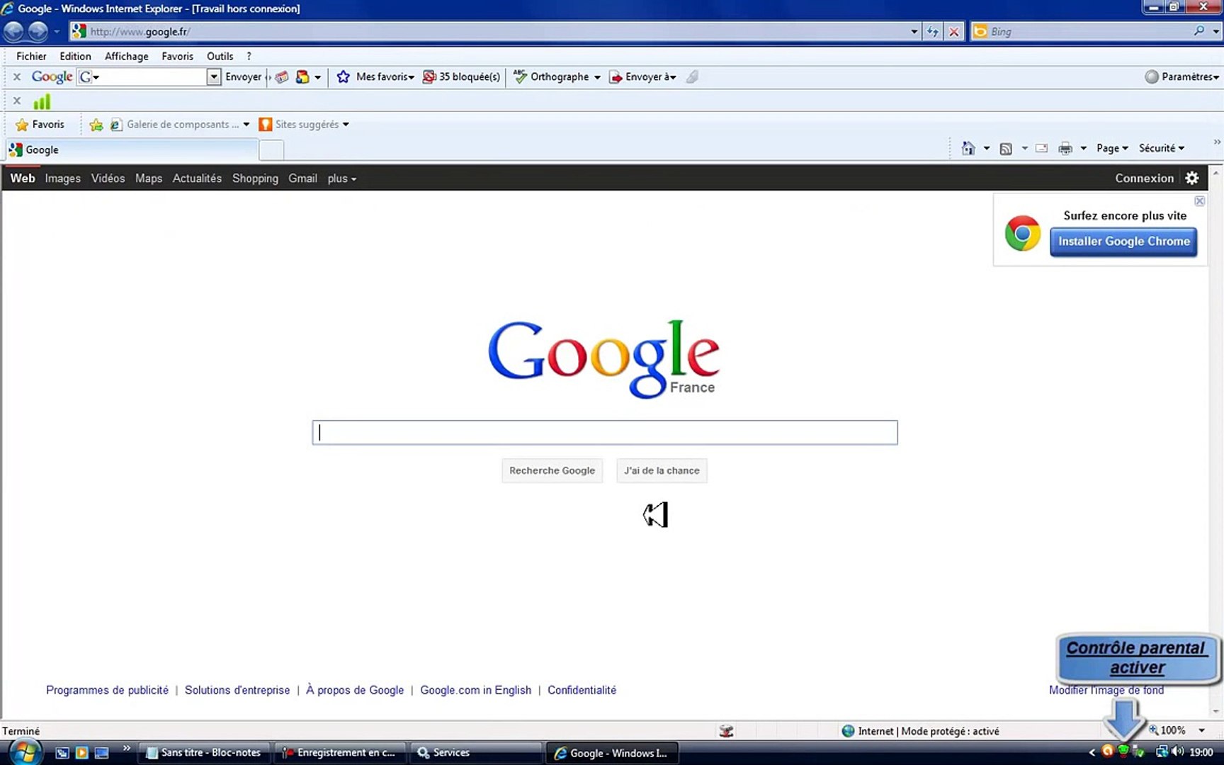 Desactiver filtre parental dailymotion