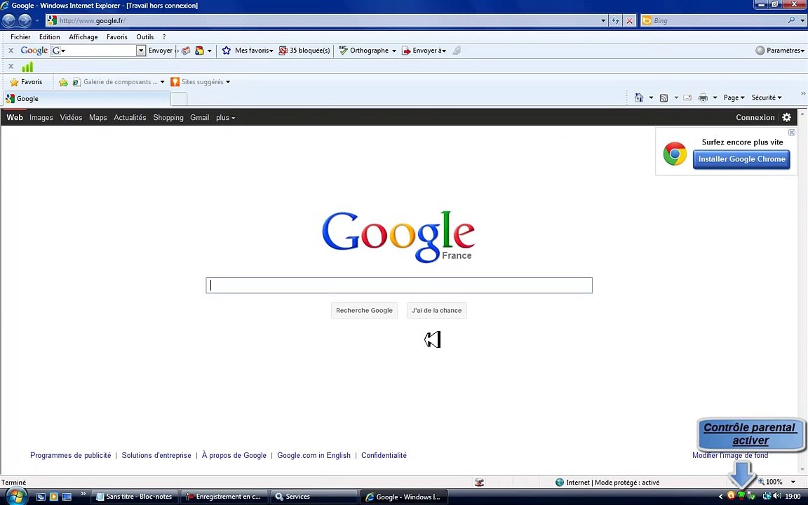 Désactiver le Contrôle parental