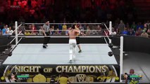 WWE John Cena vs Seth Rollins Us championship Night of champions 2015 highlights