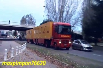 Départ du convoi ( Cirque PINDER ) LE HAVRE 76